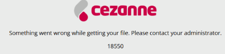 Error 18550