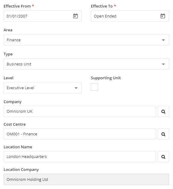 2. Setting Up Org Unit Attributes