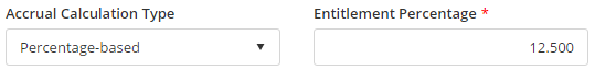 7. Example 3: Accrual Calculation Type = Percentage-based