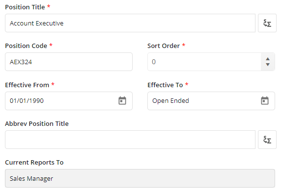 1. Adding a Position