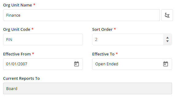 1. Adding an Org Unit