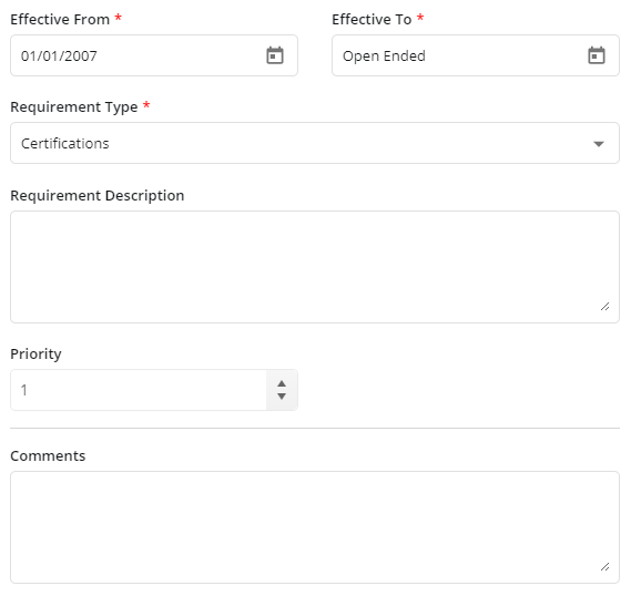 5. Setting Up Job Requirements