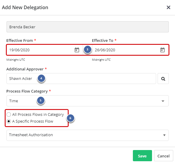 1. Process Flow Delegation