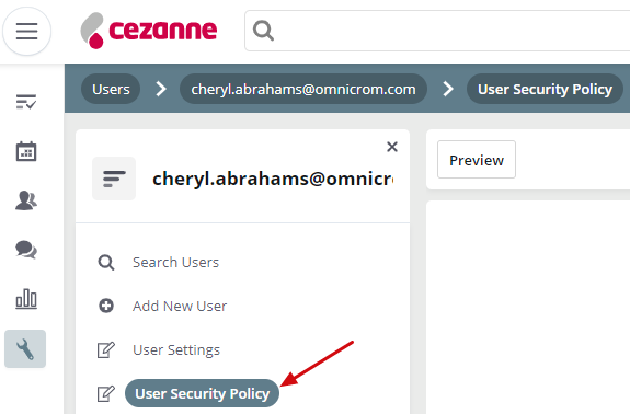 User Security Policy - cheryl.abrahams@omnicrom.com - Cezanne OnDemand - Opera
