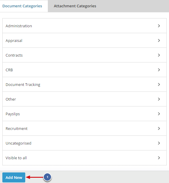 1. Add New Document Category