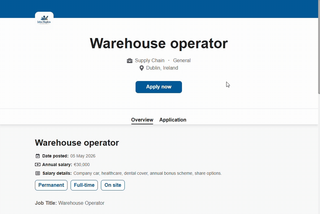 Application page example (1)