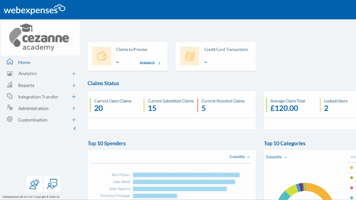 GIF showing the user archiving process