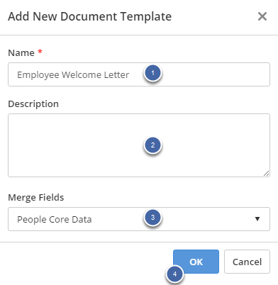 1. Create Document Template